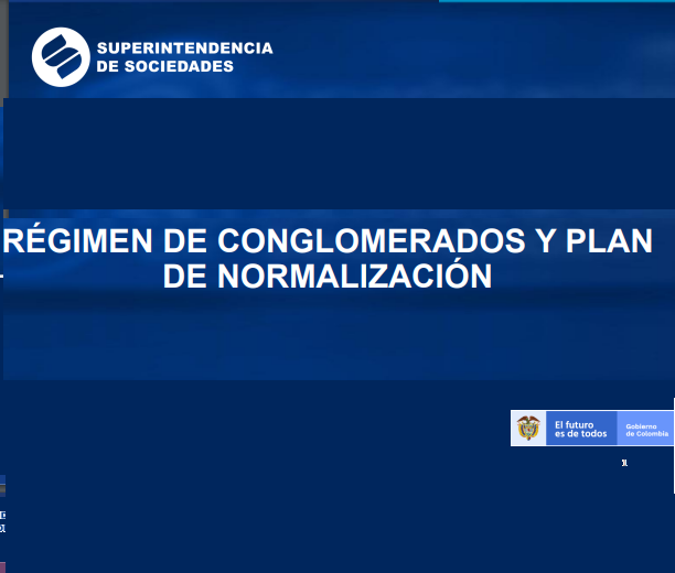 Régimen de conglomerados y plan de normalización